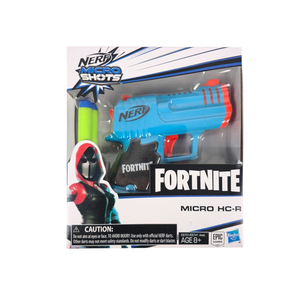 Nerf Fortnite Micro HC-R Nerf MicroShots Dart-Firing Toy Blaster Elite Darts